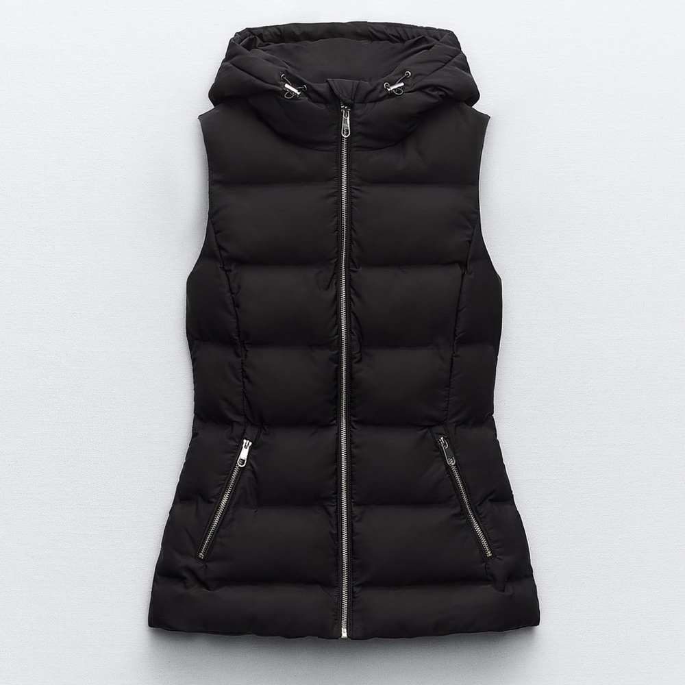 Zara NWT Water & Wind Protection Puffer Vest